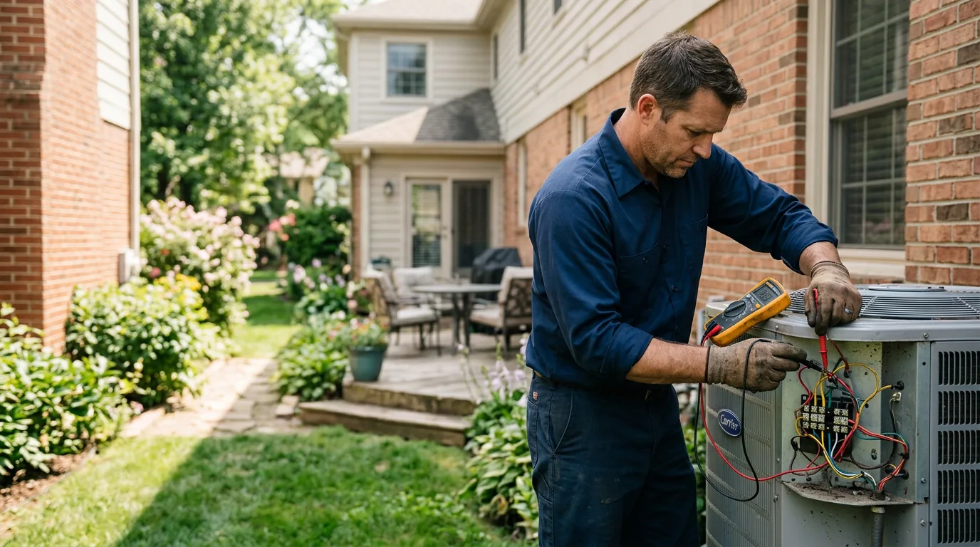 HVAC technician working near Wade, NC